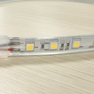 5050 Warm White LED Flexible Strip. Optional length. Customizable. Can be decorated on any product.