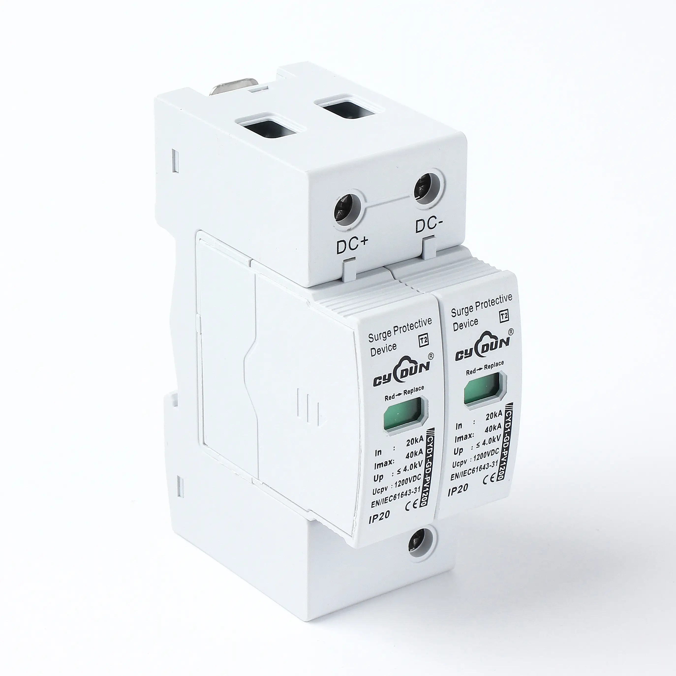DC Surge Protection Device 1200V 40kA PV Solar SPD solar surge protection device