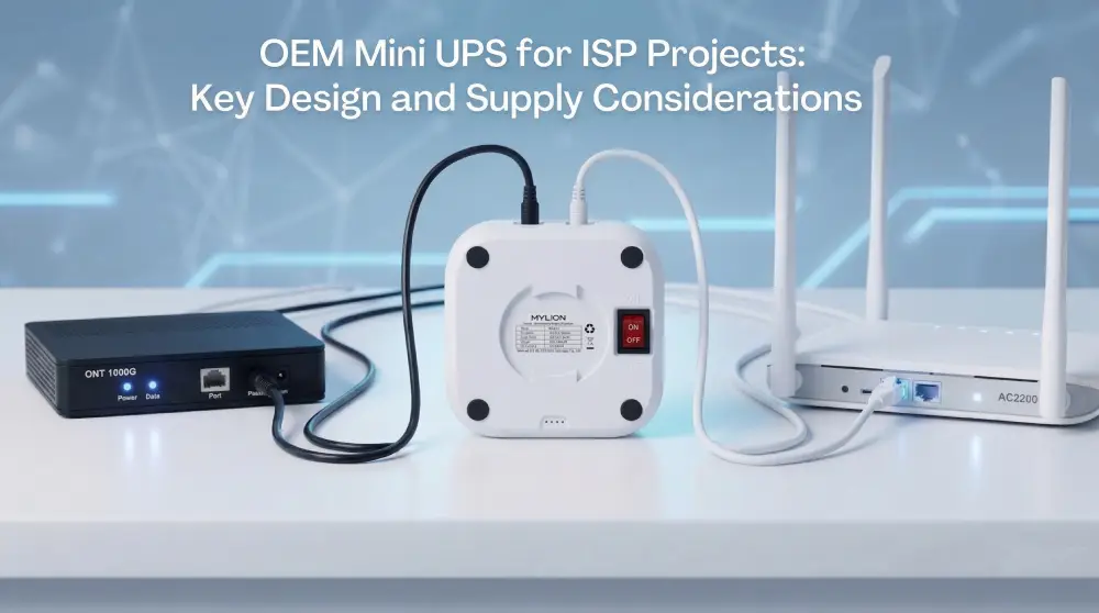 ONU/ONT Backup Power for Fiber Broadband: MYLION's Mini DC UPS Solutions