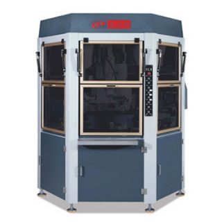 KLK-ZS2 High-Speed 2 Colors 6 Stations Rotary Screen Printer with CCD Positioning & Full Servo System - Automatic Printing Machine for Glass & Cosmetic Bottles