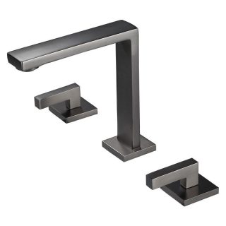 Matte Black Triple-Body Bathroom Basin Faucet – Modern Minimalist Design MYU6130