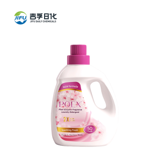 POEX Plant Enzyme Fragrance Laundry Detergent Sparkling Fresh 50 Loads for Hand and Machine Wash