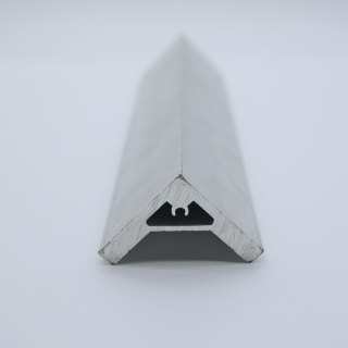 L-Shaped Hollow Corner Aluminum Profile with Built-in Snap Groove for Architectural Edge Trims & Cabinet Right-Angle Connections