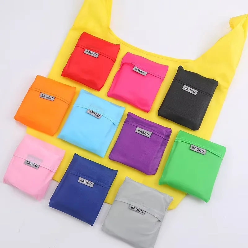 Custom 100% RPET Foldable Nylon Tote Bag