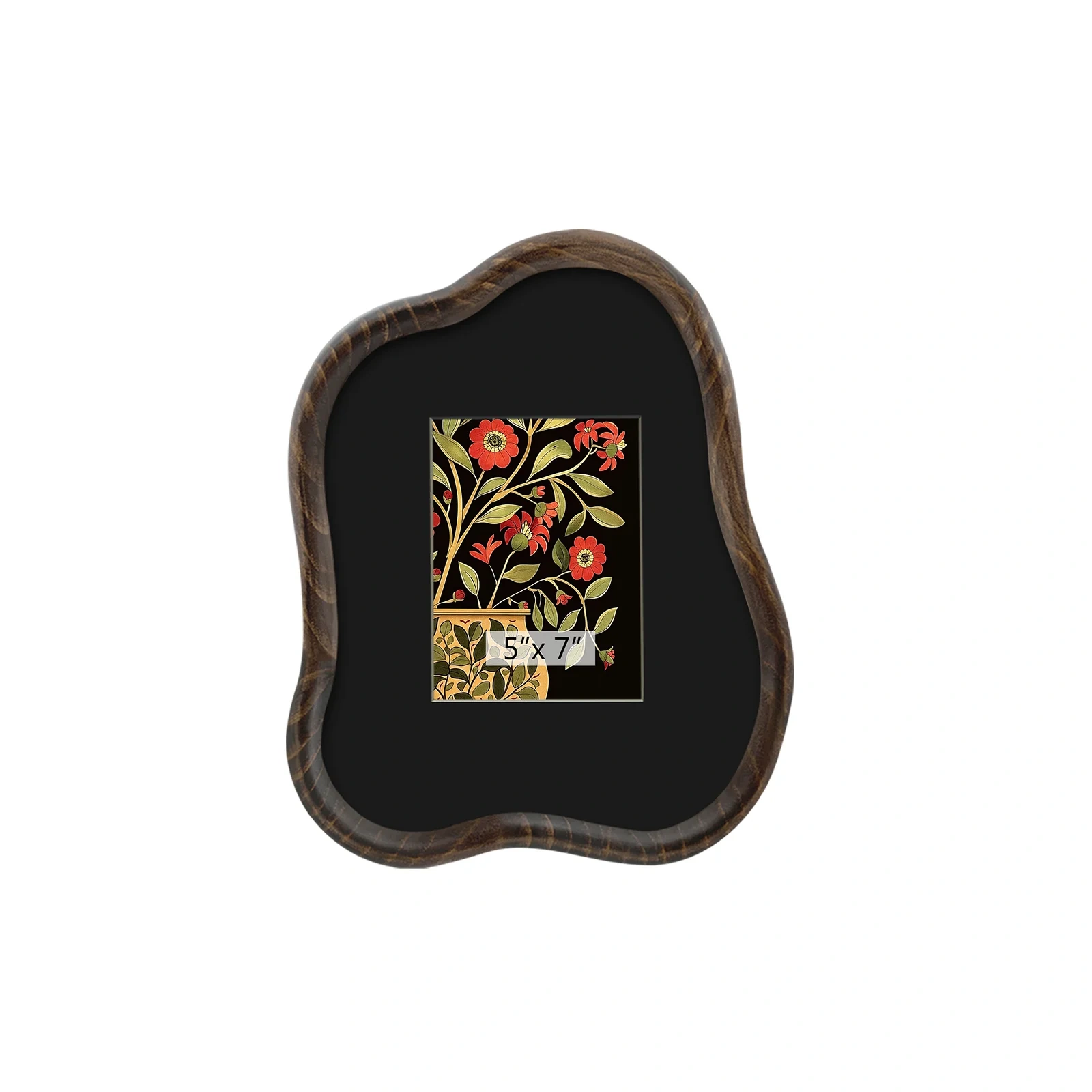 Marwen Irregular Wavy wooden Picture Frame Set