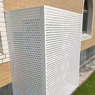 Perforated Aluminum Decorative Panel for Exterior Wall Cladding | WOLINGER